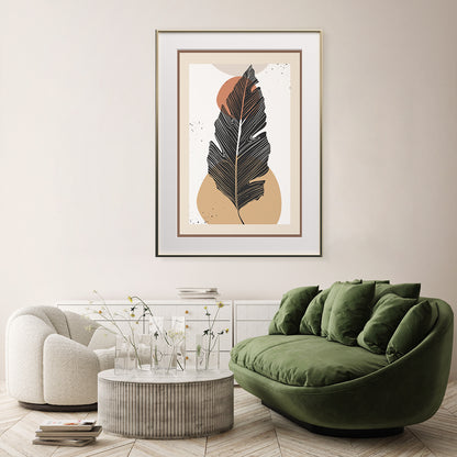 Modern Abstract Leaves Retro & Vintage Posters for Wall Decor-Vertical Posters NOT FRAMED-CetArt-8″x10″ inches-CetArt