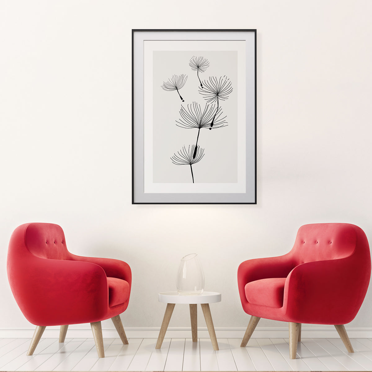 Dandelion Seed Abstract Minimalist Poster Wall Art-Vertical Posters NOT FRAMED-CetArt-8″x10″ inches-CetArt