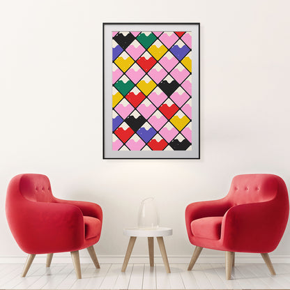 Modern Multicolor Abstract Pop Art Poster Prints-Vertical Posters NOT FRAMED-CetArt-8″x10″ inches-CetArt