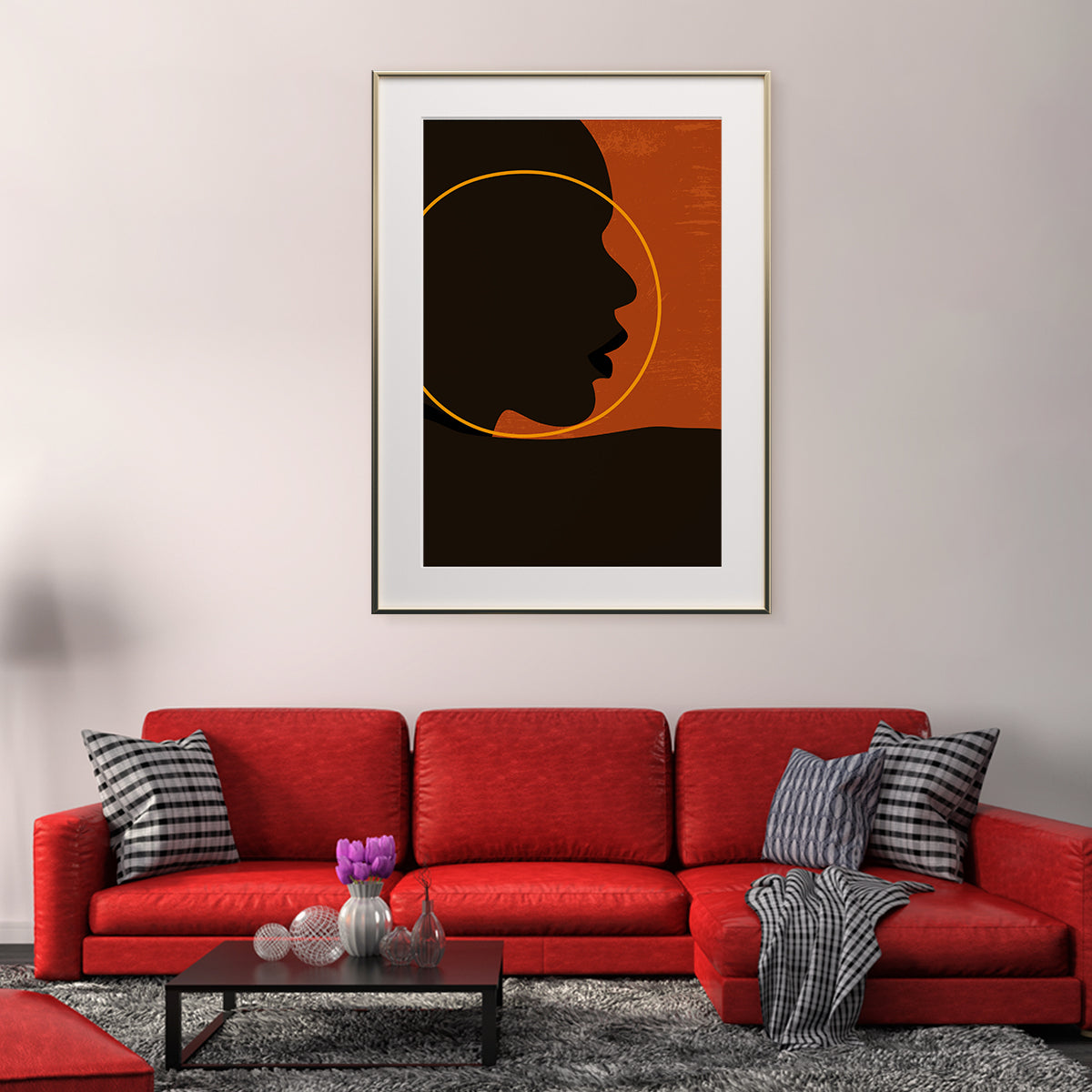 African Woman Portrait Living Room Poster-Vertical Posters NOT FRAMED-CetArt-8″x10″ inches-CetArt