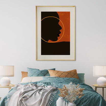 African Woman Portrait Living Room Poster-Vertical Posters NOT FRAMED-CetArt-8″x10″ inches-CetArt