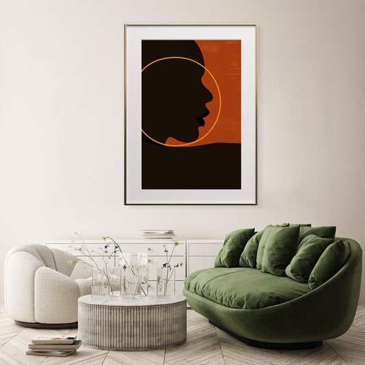 African Woman Portrait Living Room Poster-Vertical Posters NOT FRAMED-CetArt-8″x10″ inches-CetArt