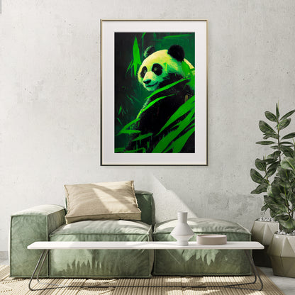 Panda in Green Bamboo Forest Poster Artwork Room Decor Idea-Vertical Posters NOT FRAMED-CetArt-8″x10″ inches-CetArt