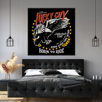 Born to Ride Quotes Posters Wall Art-Square Posters NOT FRAMED-CetArt-8″x8″ inches-CetArt
