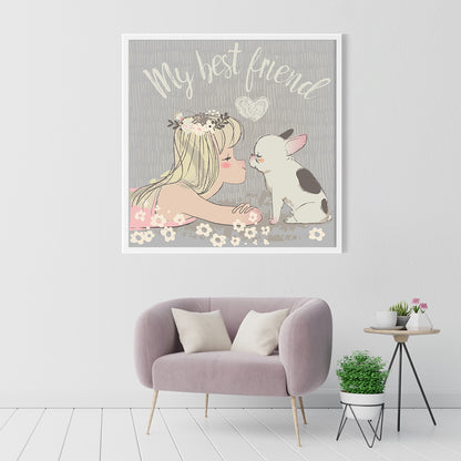 Best Friend Posters-Square Posters NOT FRAMED-CetArt-8″x8″ inches-CetArt