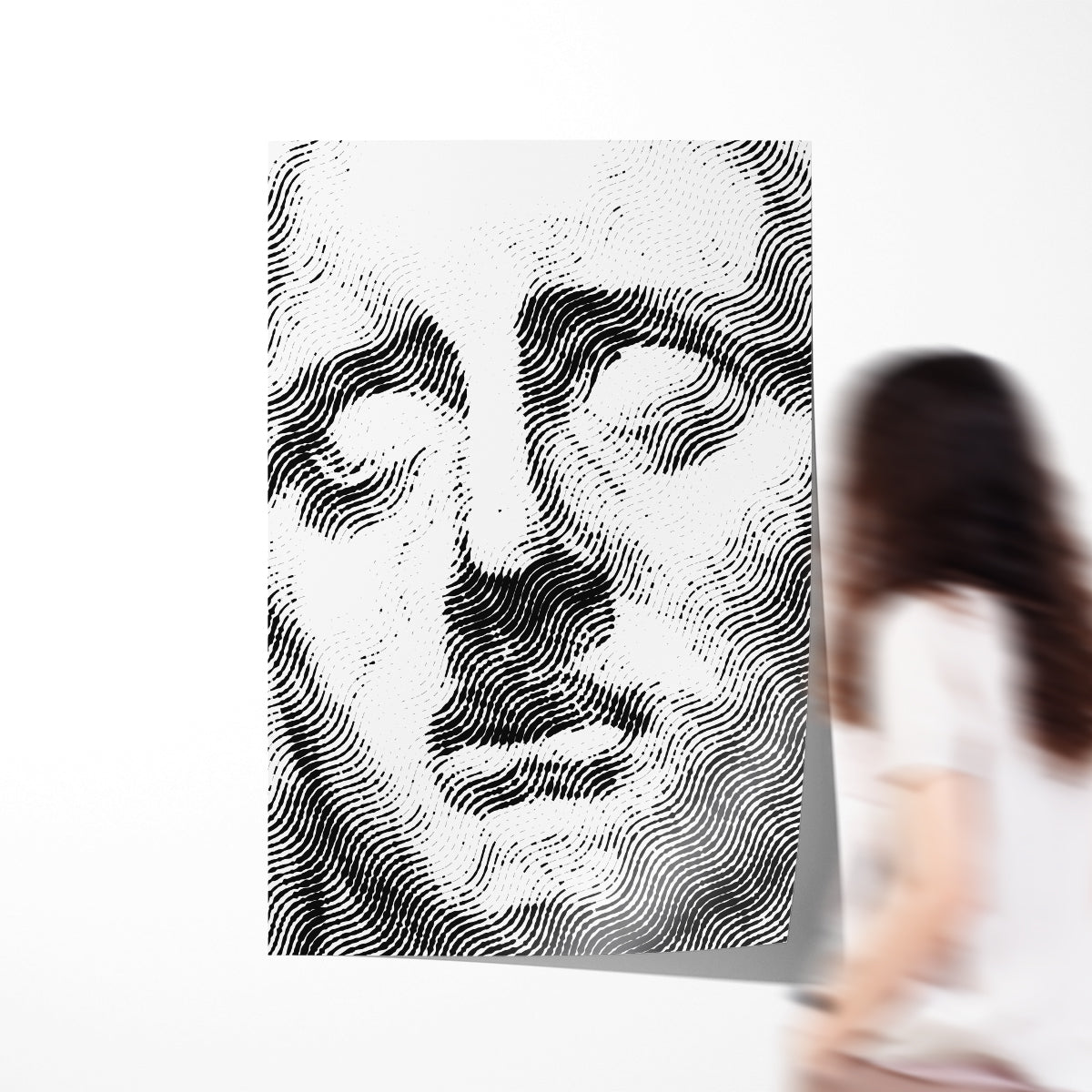 Ancient Greek Minimalist Portrait Black And White Cool Art Posters-Vertical Posters NOT FRAMED-CetArt-8″x10″ inches-CetArt