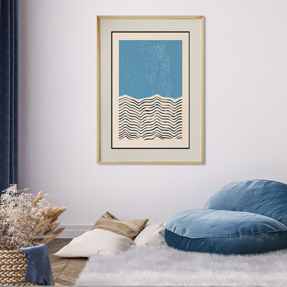 Abstract Minimalist Blue Sea Poster Art For Home Decor-Vertical Posters NOT FRAMED-CetArt-8″x10″ inches-CetArt