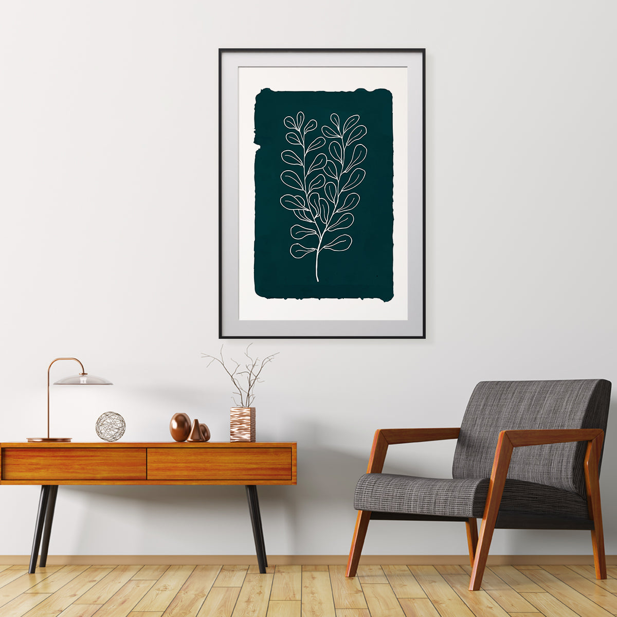 Foliage Line Art Minimalist Watercolor Posters Wall Art Prints-Vertical Posters NOT FRAMED-CetArt-8″x10″ inches-CetArt