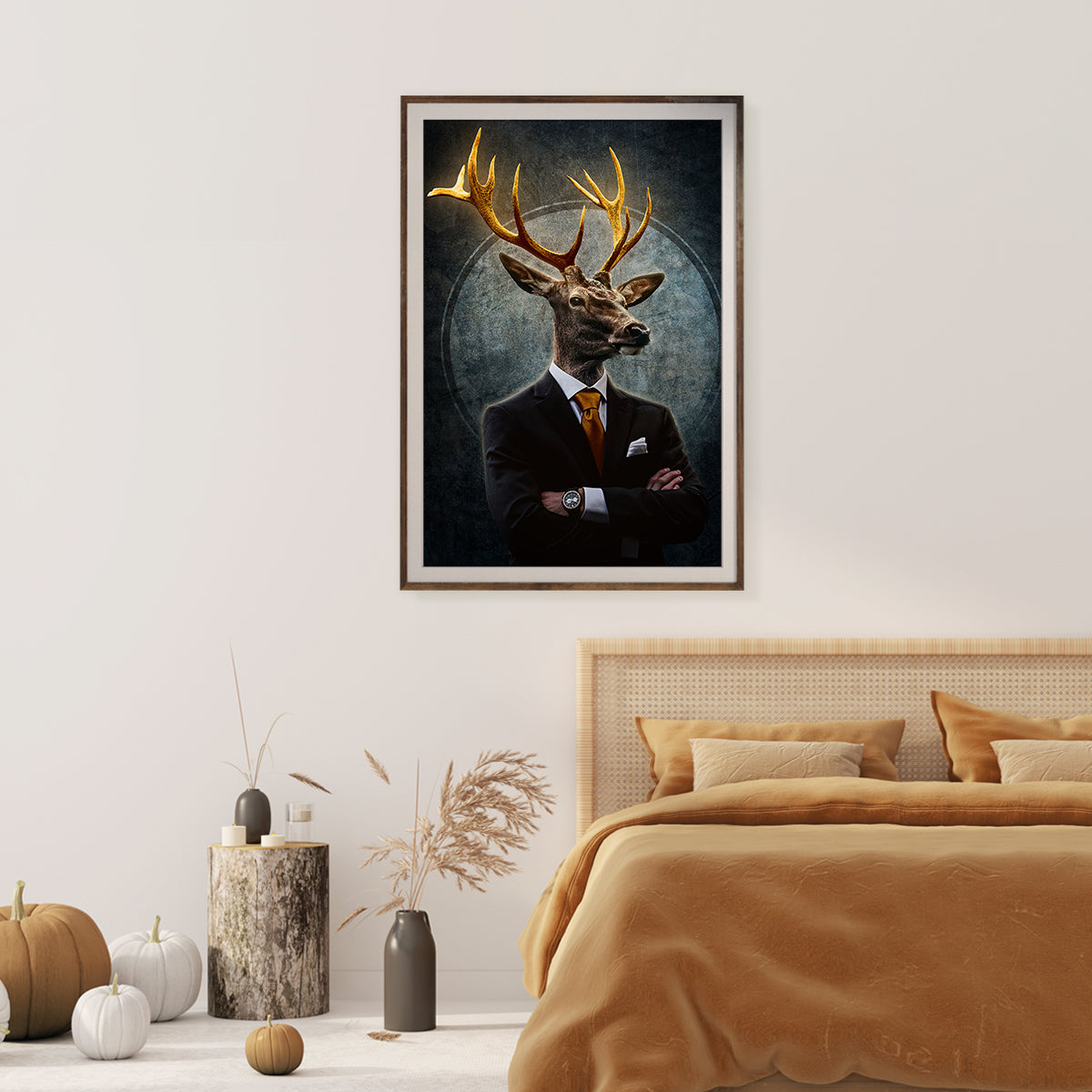 Deer Business Man in Suit Posters For Office-Vertical Posters NOT FRAMED-CetArt-8″x10″ inches-CetArt