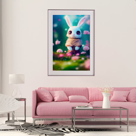 Cute Cartoon Rabbit Poster Wall Art Decor-Vertical Posters NOT FRAMED-CetArt-8″x10″ inches-CetArt