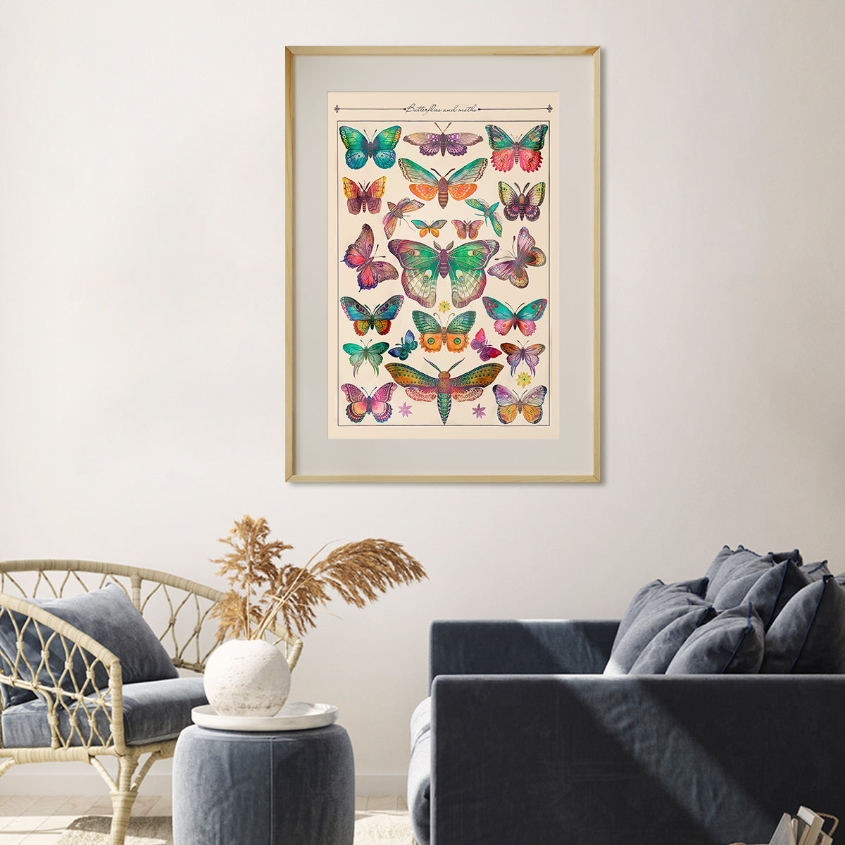 Butterfly Poster Vintage Wall Decor-Vertical Posters NOT FRAMED-CetArt-8″x10″ inches-CetArt