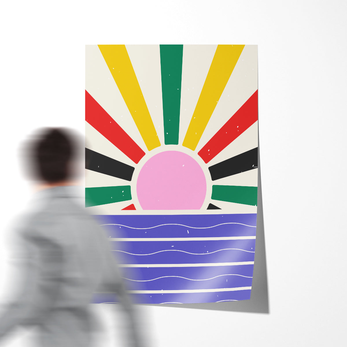 Pop Art Multicolor Sun Poster-Vertical Posters NOT FRAMED-CetArt-8″x10″ inches-CetArt