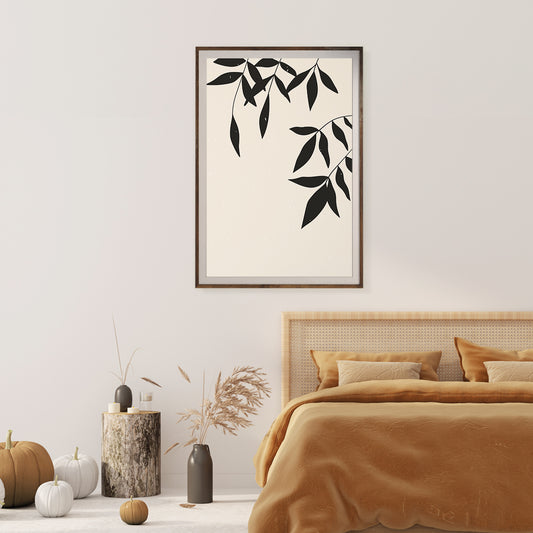 Minimalist Leaves Vintage Poster Wall Art Decor-Vertical Posters NOT FRAMED-CetArt-8″x10″ inches-CetArt