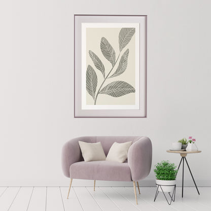 Vintage Green Leaves Botanical Office Posters Wall Art-Vertical Posters NOT FRAMED-CetArt-8″x10″ inches-CetArt