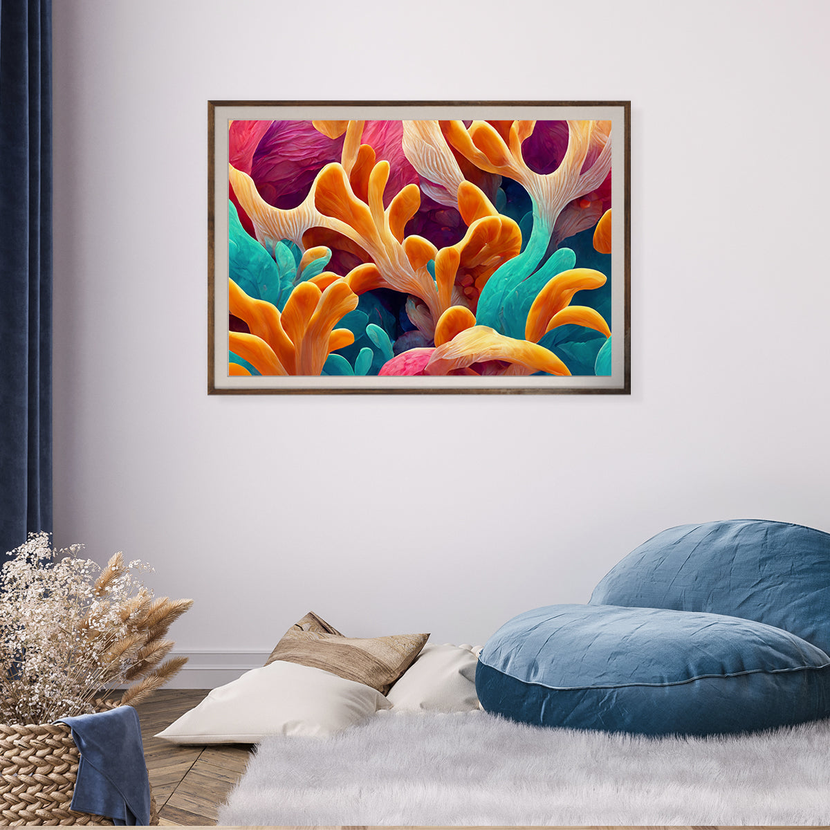 Abstract Multicolor Coral Reef Posters Wall Decor-Horizontal Posters NOT FRAMED-CetArt-10″x8″ inches-CetArt