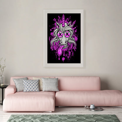 Crazy Unicorn Modern Art Prints And Posters-Vertical Posters NOT FRAMED-CetArt-8″x10″ inches-CetArt