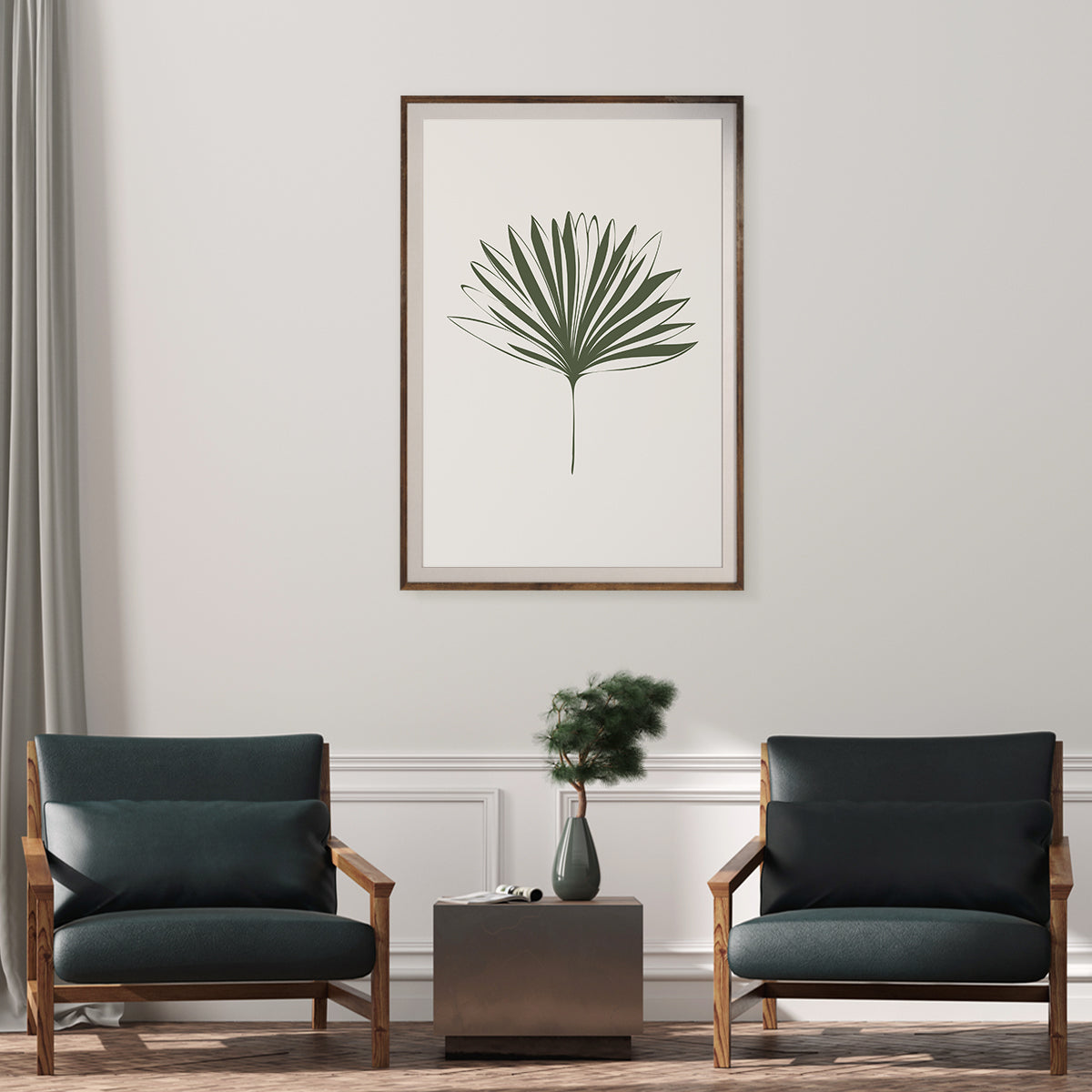 Green Palm Leaf Poster Trendy Botanical Posters Art Prints For Wall-Vertical Posters NOT FRAMED-CetArt-8″x10″ inches-CetArt