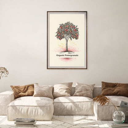 Pomegranate Tree Vintage Posters Decor For Room-Vertical Posters NOT FRAMED-CetArt-8″x10″ inches-CetArt