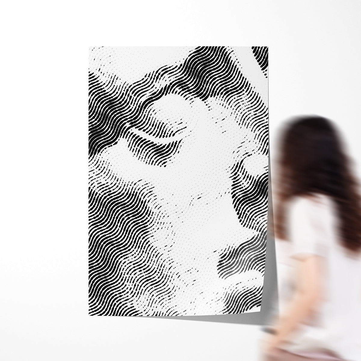 Ancient Greek Minimalist Portrait Black And White Poster Art Decor-Vertical Posters NOT FRAMED-CetArt-8″x10″ inches-CetArt
