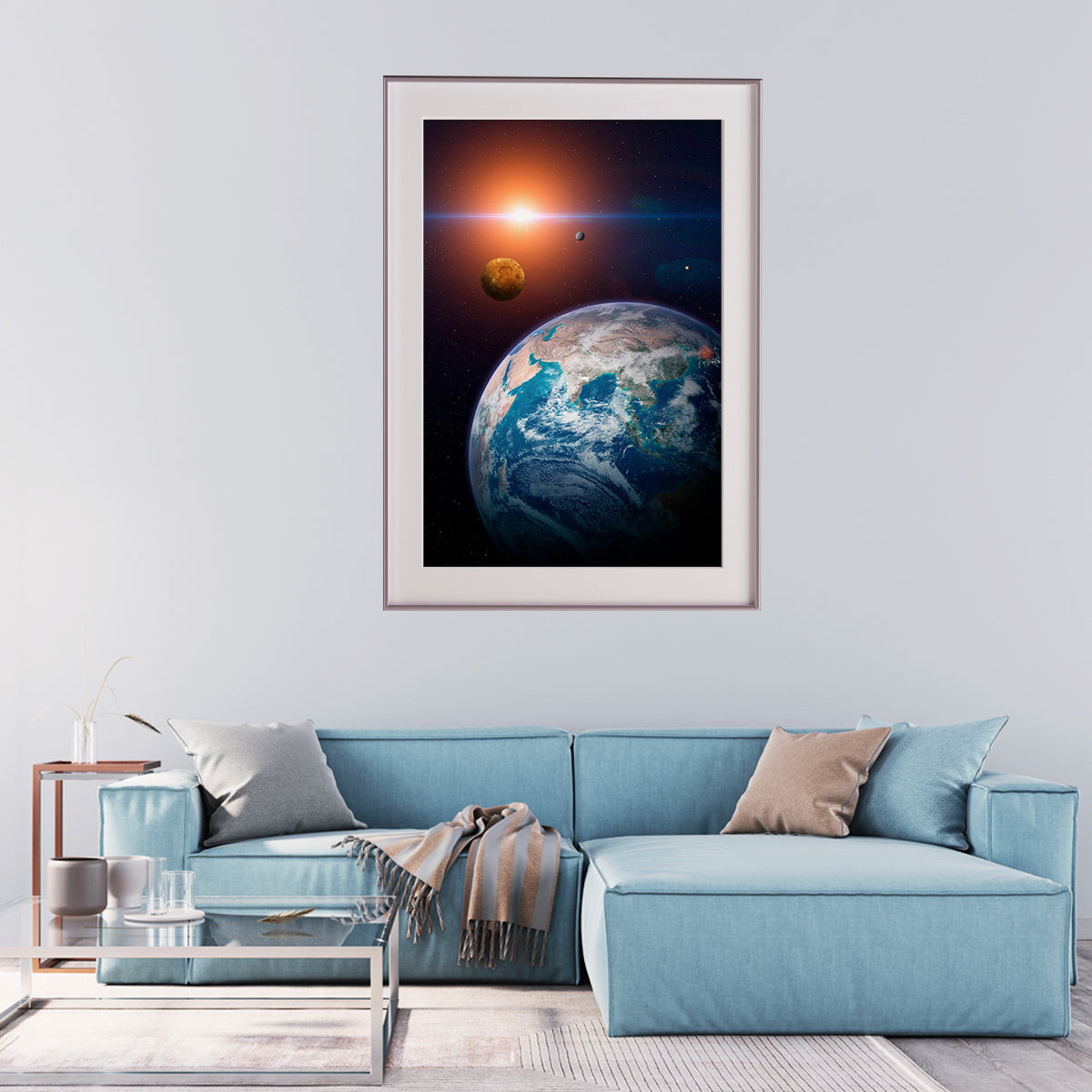 Planet Earth From Space Wall Posters For Room Decor-Vertical Posters NOT FRAMED-CetArt-8″x10″ inches-CetArt