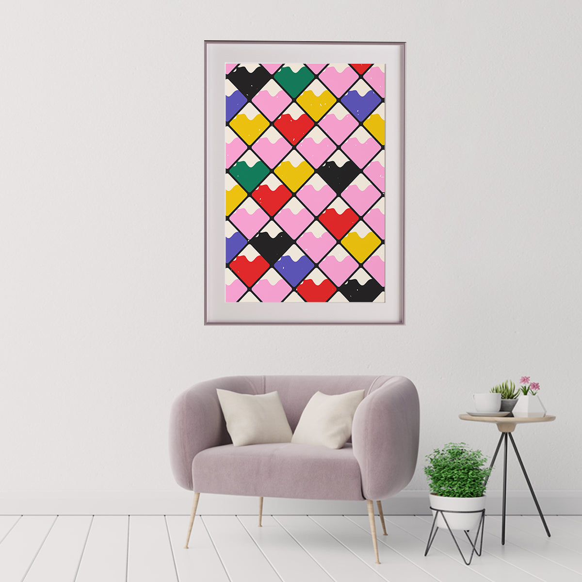 Modern Multicolor Abstract Pop Art Poster Prints-Vertical Posters NOT FRAMED-CetArt-8″x10″ inches-CetArt