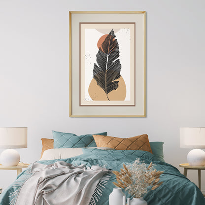 Modern Abstract Leaves Retro & Vintage Posters for Wall Decor-Vertical Posters NOT FRAMED-CetArt-8″x10″ inches-CetArt