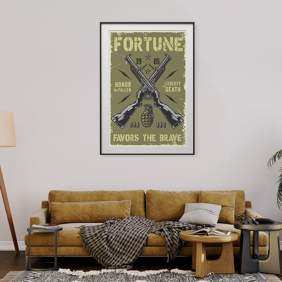 Fortune Favours The Brave Poster Room Wall Art Decor-Vertical Posters NOT FRAMED-CetArt-8″x10″ inches-CetArt