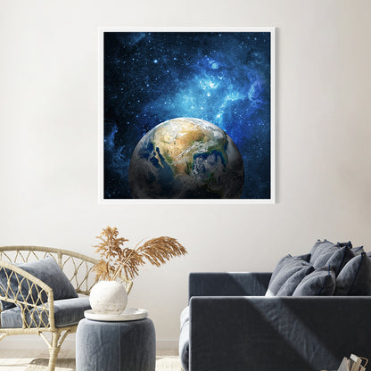 Earth and Galaxy Posters Art Room Decor-Square Posters NOT FRAMED-CetArt-8″x8″ inches-CetArt