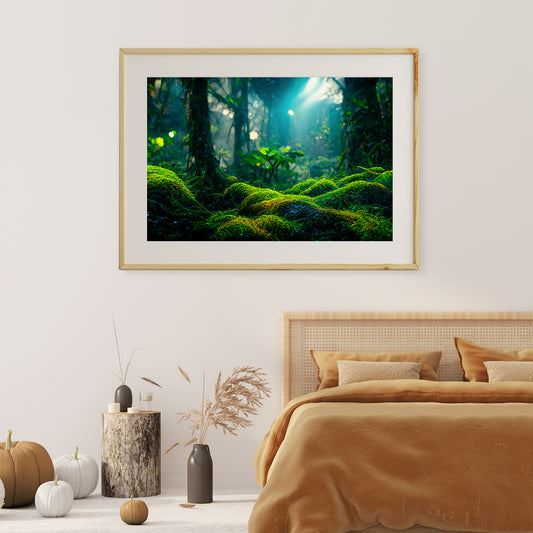 Green Tropical Forest Poster For Home Decor-Horizontal Posters NOT FRAMED-CetArt-10″x8″ inches-CetArt
