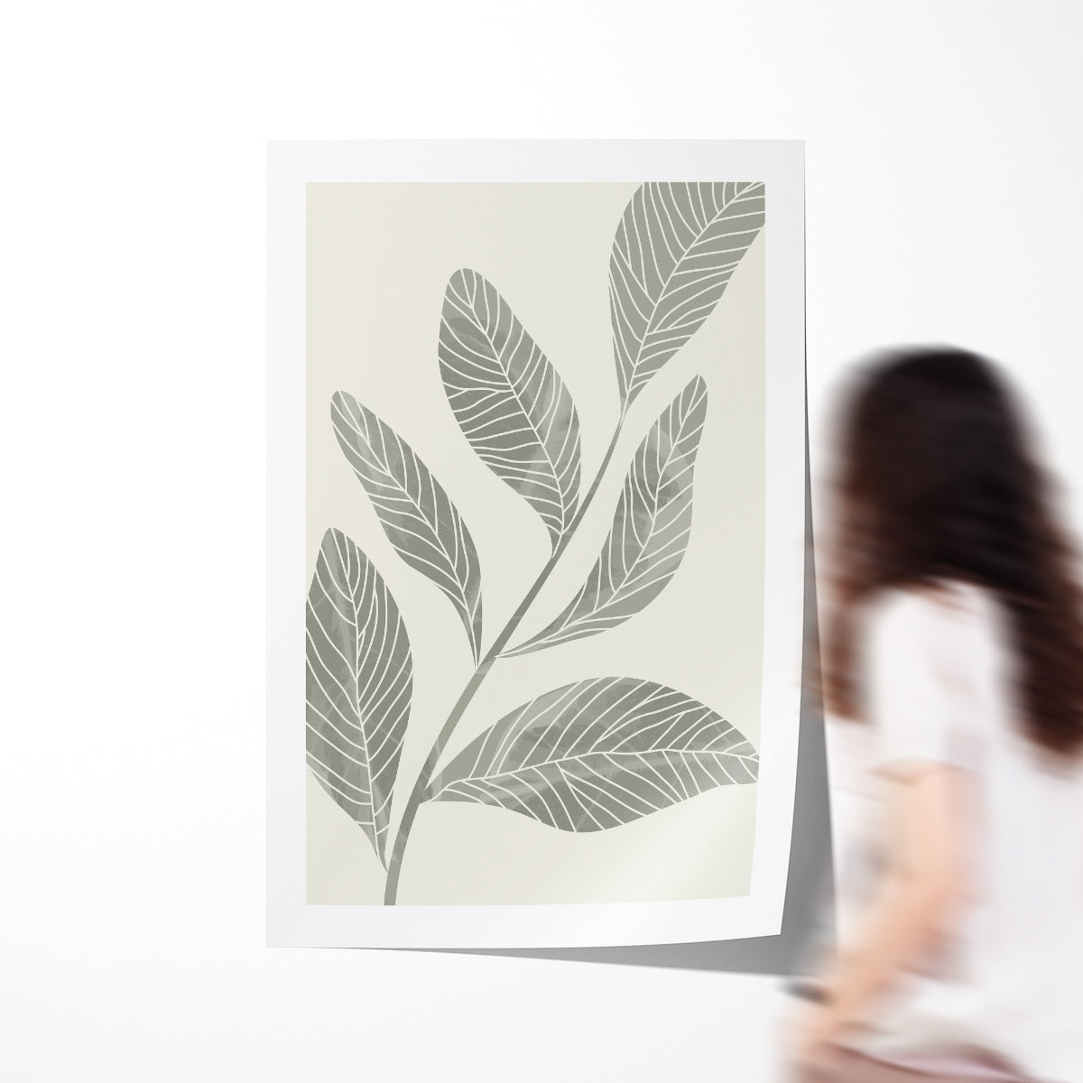 Vintage Green Leaves Botanical Office Posters Wall Art-Vertical Posters NOT FRAMED-CetArt-8″x10″ inches-CetArt