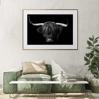 Highland Cow Portrait Posters Prints For Home-Horizontal Posters NOT FRAMED-CetArt-10″x8″ inches-CetArt