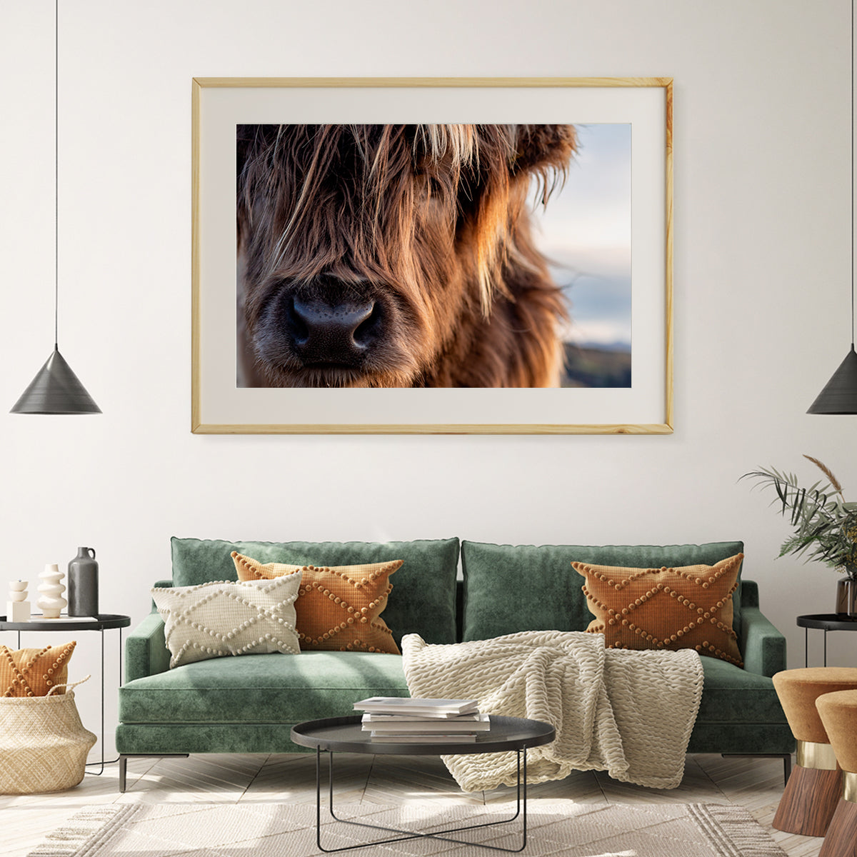 Highland Cow Posters Decoration for Interior-Horizontal Posters NOT FRAMED-CetArt-10″x8″ inches-CetArt