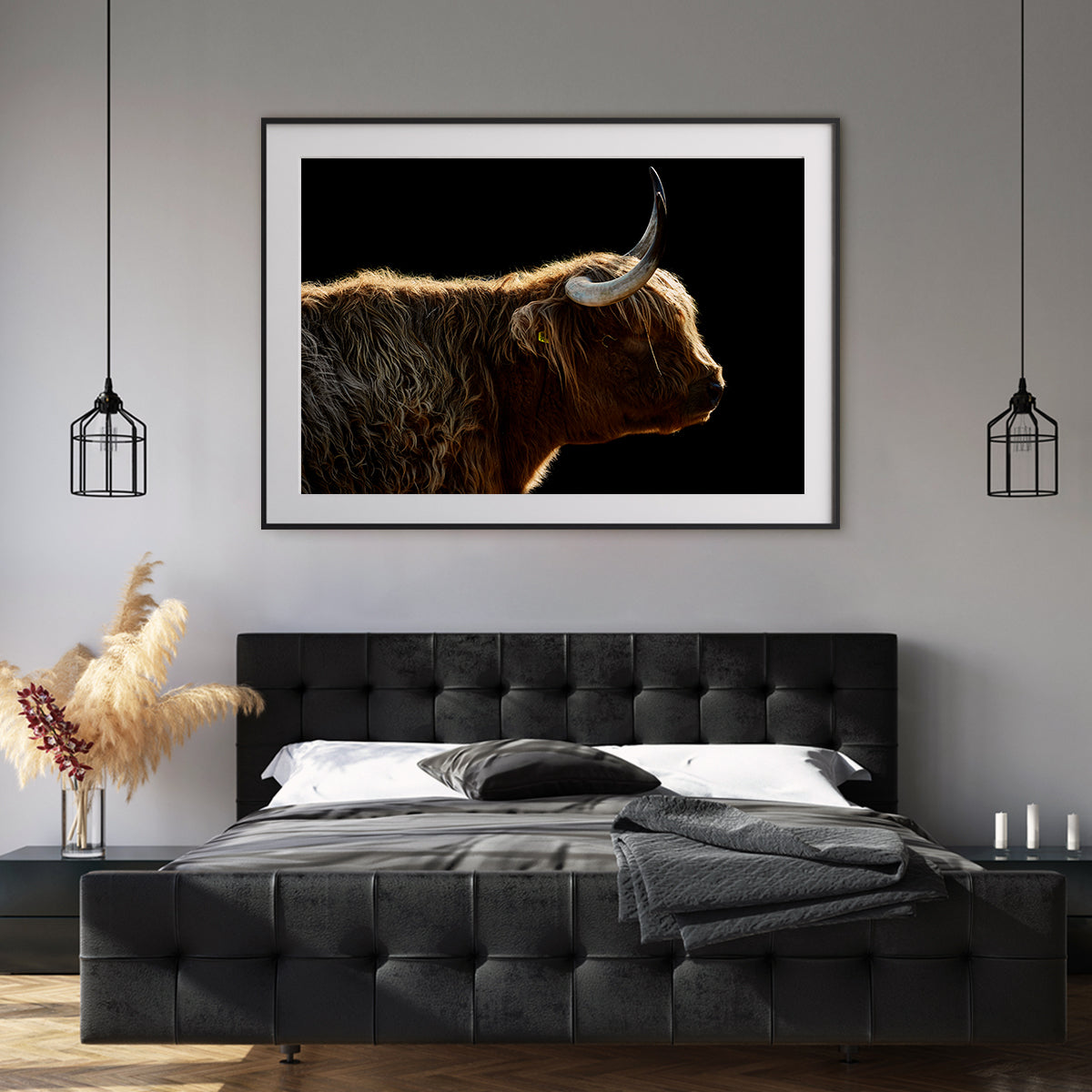 Highland Cow Wall Art Poster-Horizontal Posters NOT FRAMED-CetArt-10″x8″ inches-CetArt