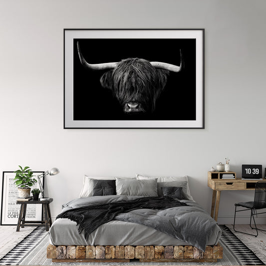 Highland Cow Portrait Posters Prints For Home-Horizontal Posters NOT FRAMED-CetArt-10″x8″ inches-CetArt