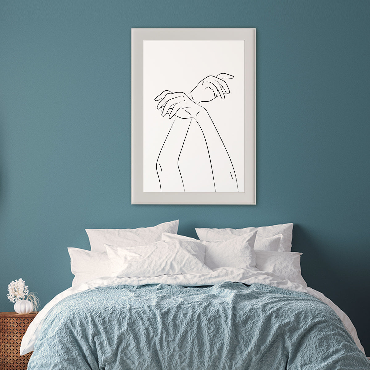 Trendy Minimalist Hands Line Art Posters Art Decor for Home-Vertical Posters NOT FRAMED-CetArt-8″x10″ inches-CetArt
