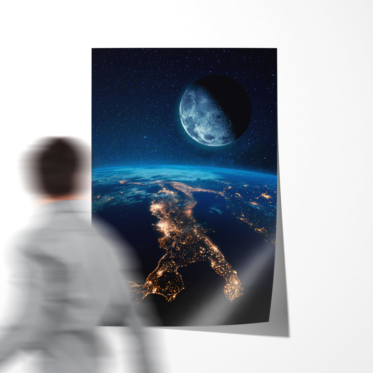 Earth's City Lights Posters For Wall Decor-Vertical Posters NOT FRAMED-CetArt-8″x10″ inches-CetArt