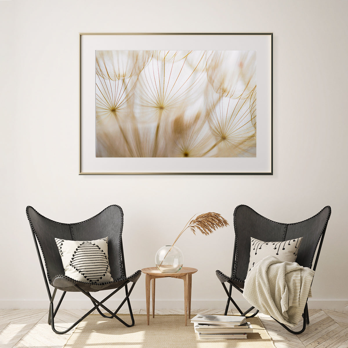 Beige Dandelion Seeds Posters For Home Decor-Horizontal Posters NOT FRAMED-CetArt-10″x8″ inches-CetArt