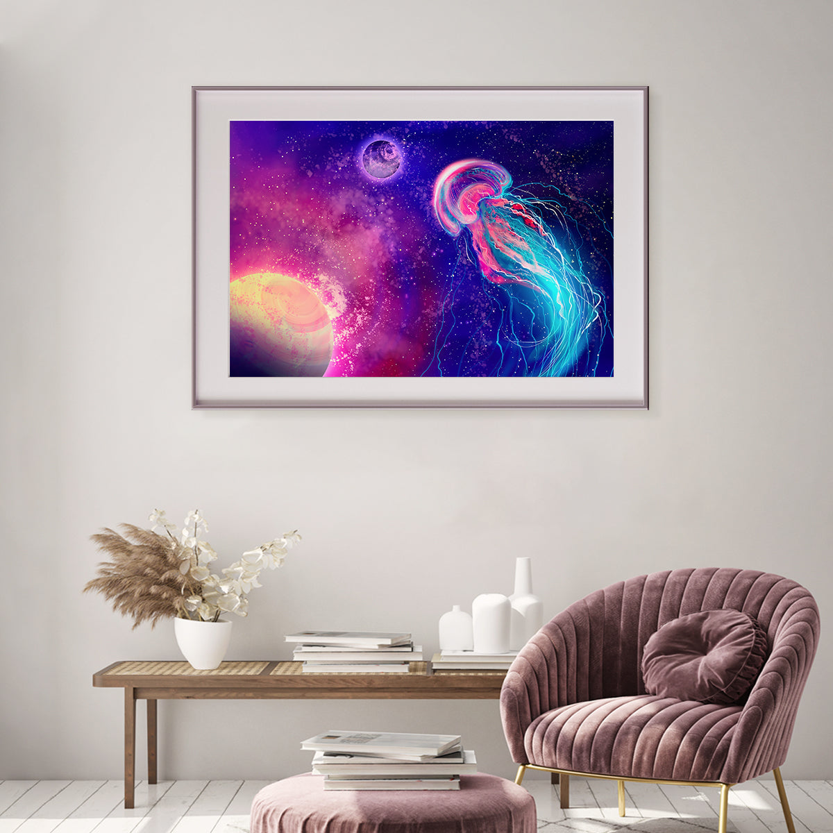Space Jellyfish Abstract Posters For Home Decor-Horizontal Posters NOT FRAMED-CetArt-10″x8″ inches-CetArt
