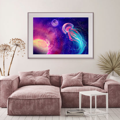 Space Jellyfish Abstract Posters For Home Decor-Horizontal Posters NOT FRAMED-CetArt-10″x8″ inches-CetArt