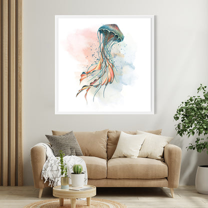 Jellyfish Prints Posters Modern Interior Decoration-Square Posters NOT FRAMED-CetArt-8″x8″ inches-CetArt