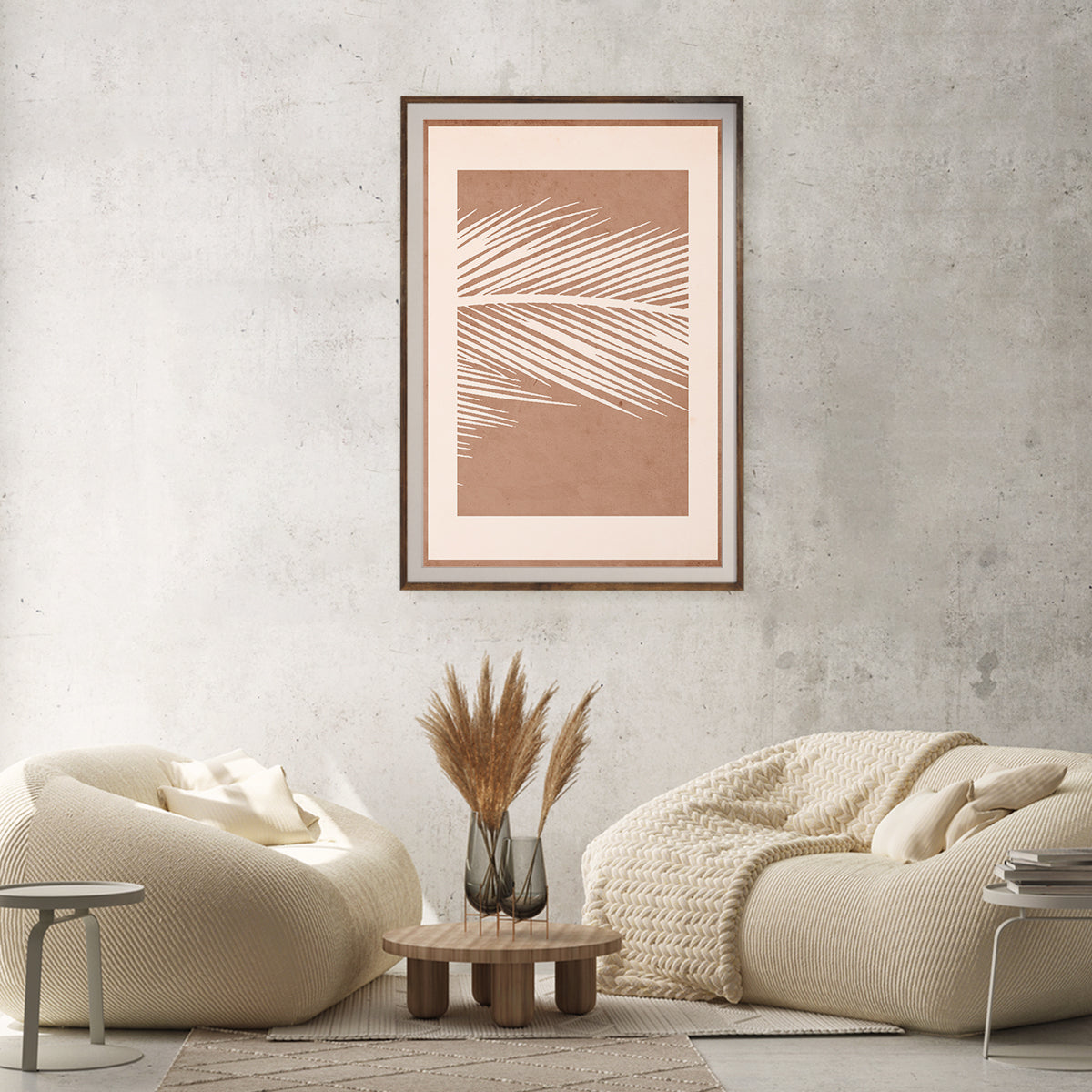 Brown Leaf Abstract Wall Poster Print-Vertical Posters NOT FRAMED-CetArt-8″x10″ inches-CetArt