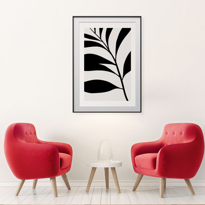 Plant Posters Black Leaf Wall Art-Vertical Posters NOT FRAMED-CetArt-8″x10″ inches-CetArt