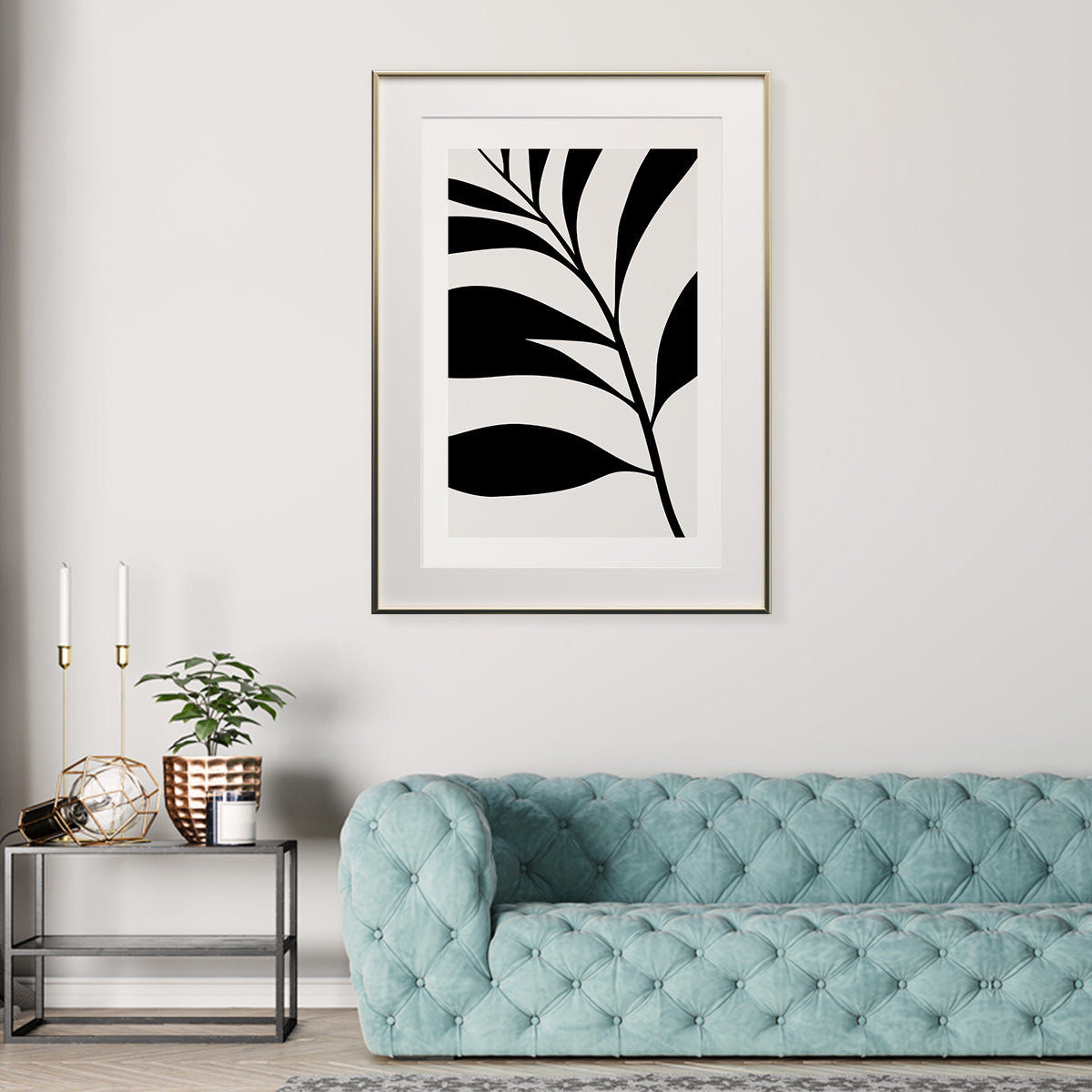 Plant Posters Black Leaf Wall Art-Vertical Posters NOT FRAMED-CetArt-8″x10″ inches-CetArt