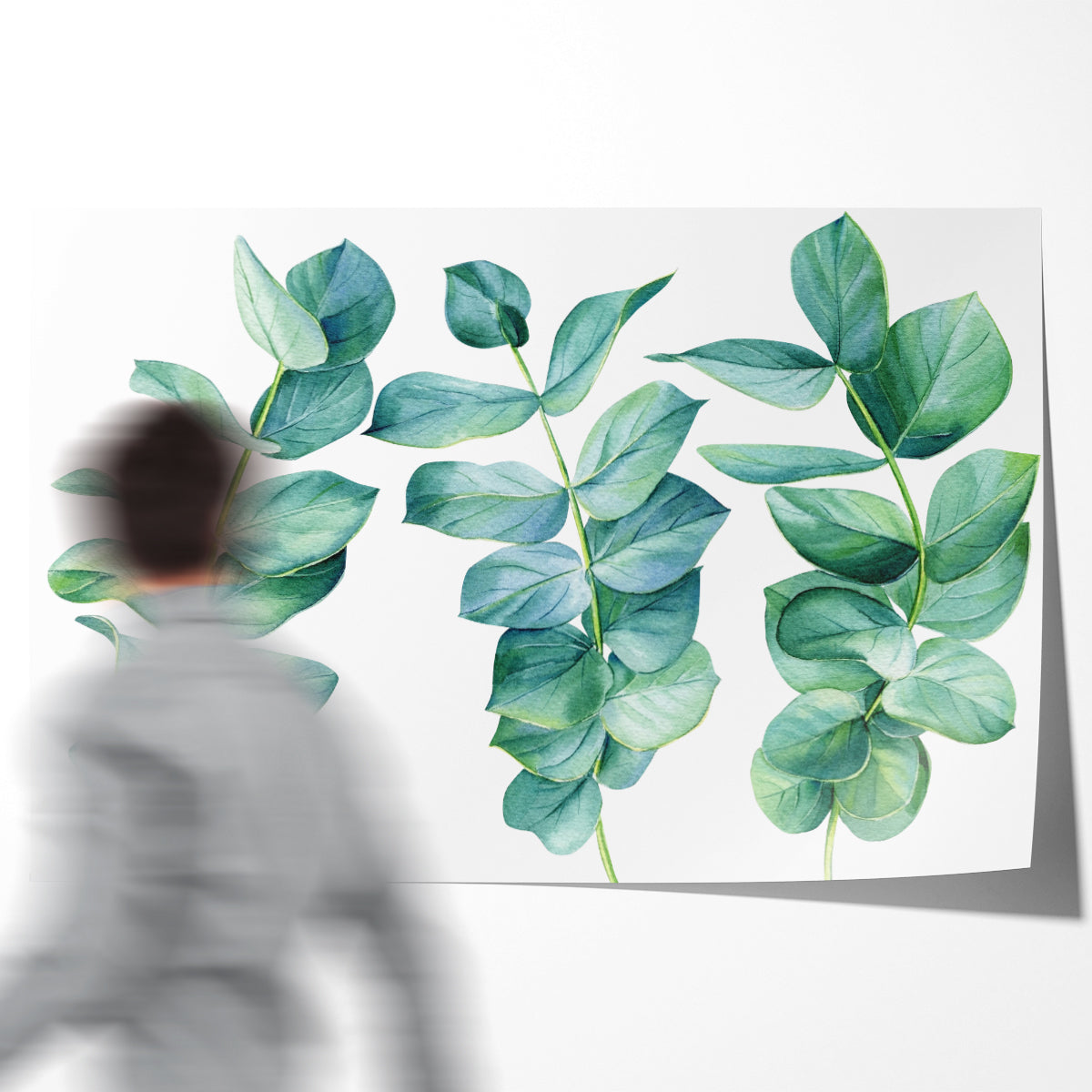 Eucalyptus Branches Minimalist Poster Art Prints-Horizontal Posters NOT FRAMED-CetArt-10″x8″ inches-CetArt