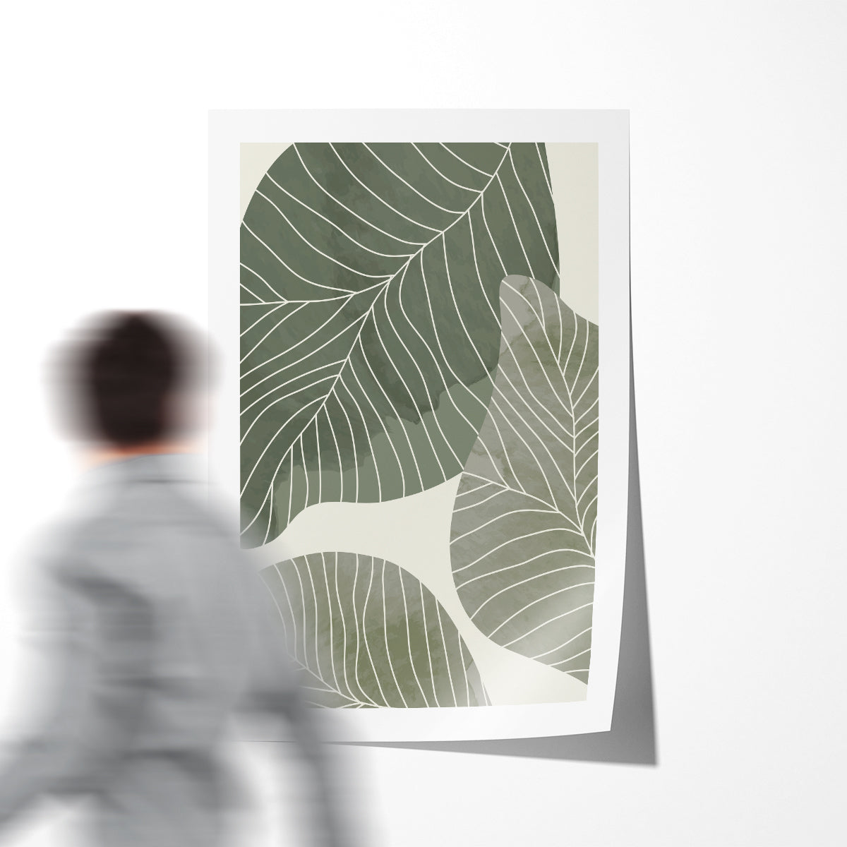 Green Leaves Poster Botanical Print-Vertical Posters NOT FRAMED-CetArt-8″x10″ inches-CetArt