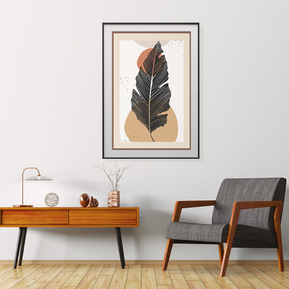 Modern Abstract Leaves Retro & Vintage Posters for Wall Decor-Vertical Posters NOT FRAMED-CetArt-8″x10″ inches-CetArt