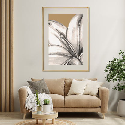 Stylish Monochrome Lily Flower Vintage Posters Art Decore-Vertical Posters NOT FRAMED-CetArt-8″x10″ inches-CetArt