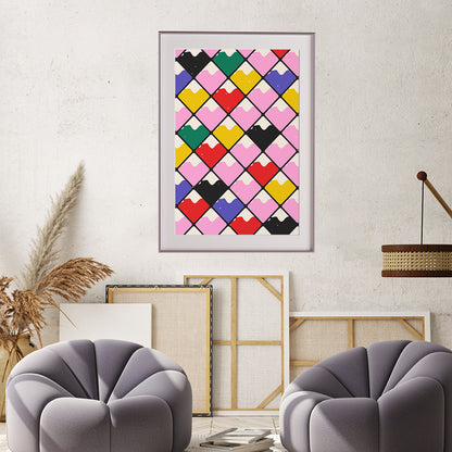 Modern Multicolor Abstract Pop Art Poster Prints-Vertical Posters NOT FRAMED-CetArt-8″x10″ inches-CetArt
