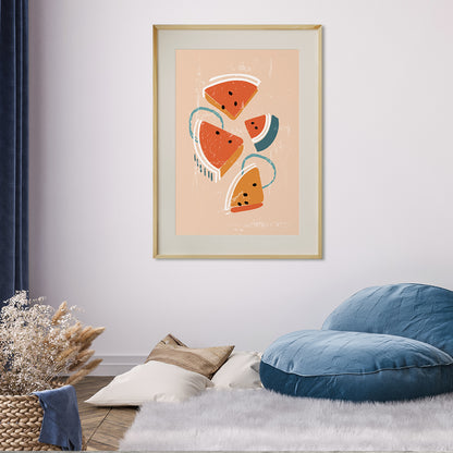 Summer Fruits Watermelon Posters Prints Wall Decor-Vertical Posters NOT FRAMED-CetArt-8″x10″ inches-CetArt