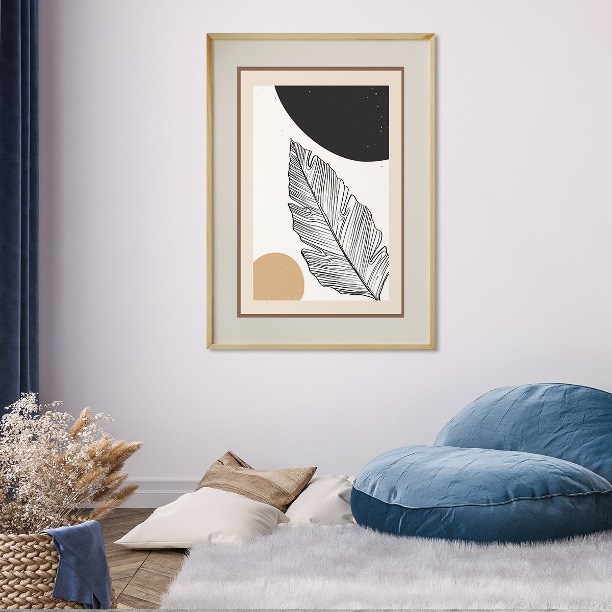 Modern Abstract Leaves Poster Art Decor-Vertical Posters NOT FRAMED-CetArt-8″x10″ inches-CetArt